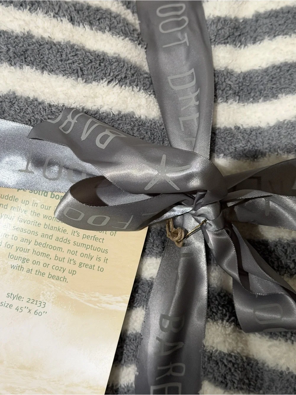 Barefoot Dreams comfort plush white